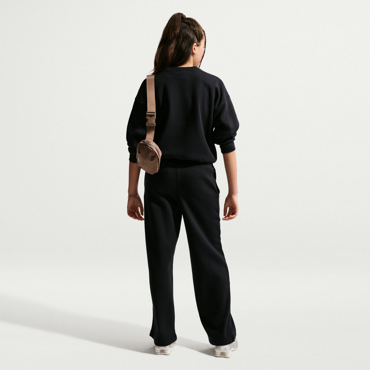 Nike Girls' Sportswear Studio Fleece Loungewear Pants - view number 2