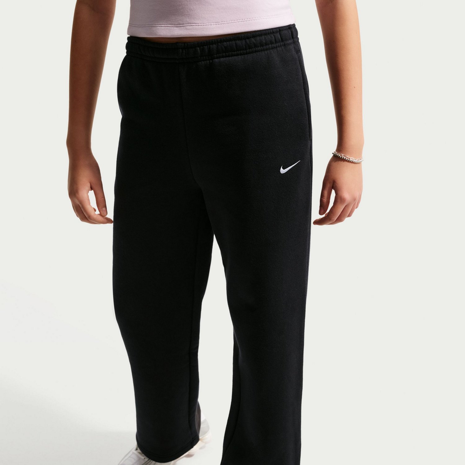 Nike Girls' Sportswear Studio Fleece Loungewear Pants - view number 3