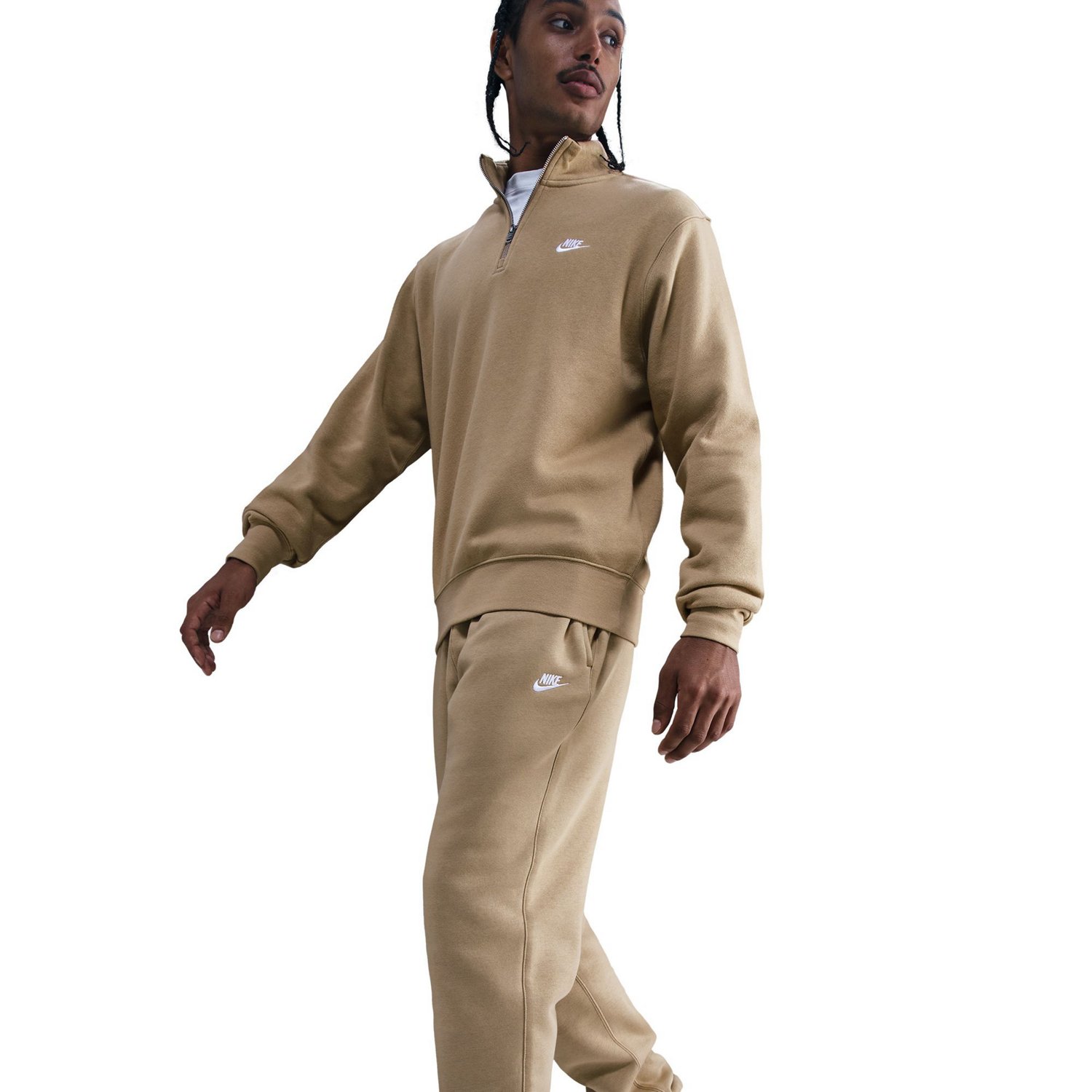Nike Men's Club Cuffed Brushed Fleece Sweatpants - view number 5