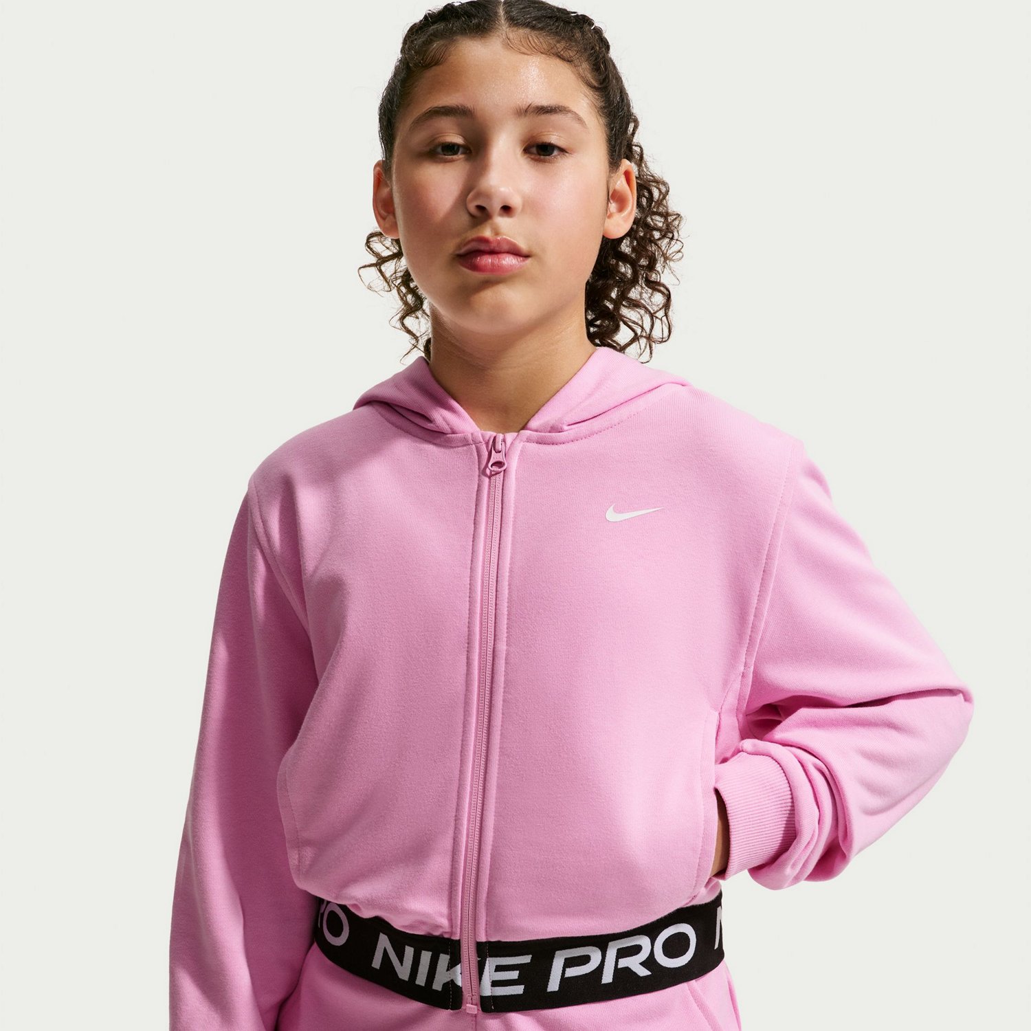 Nike Girls' Dri-FIT Fleece Hoodie - view number 3