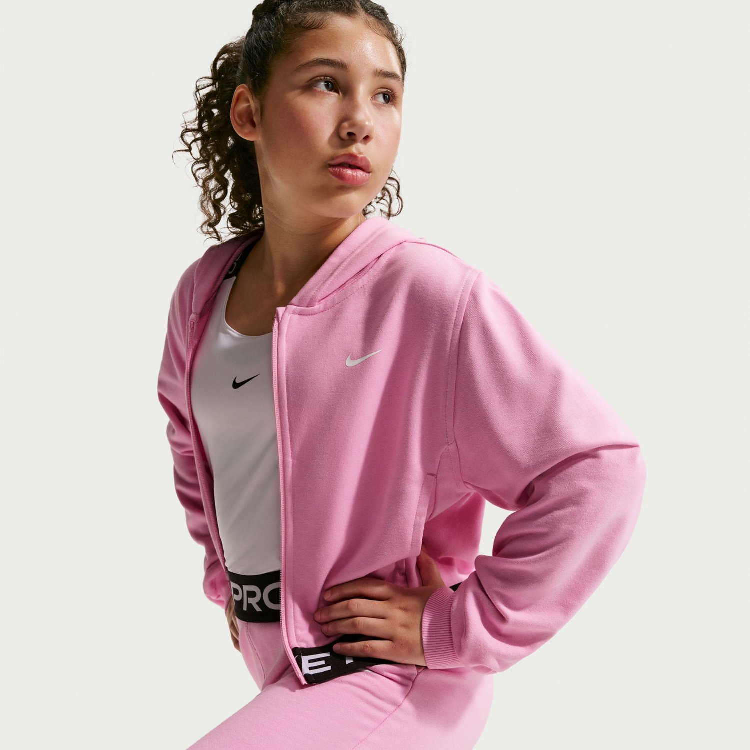 Nike Girls' Dri-FIT Fleece Hoodie - view number 5