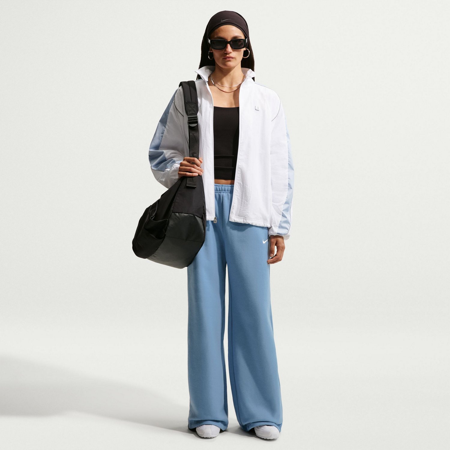 Nike Women's Studio Fleece Mid-Rise Training Pants