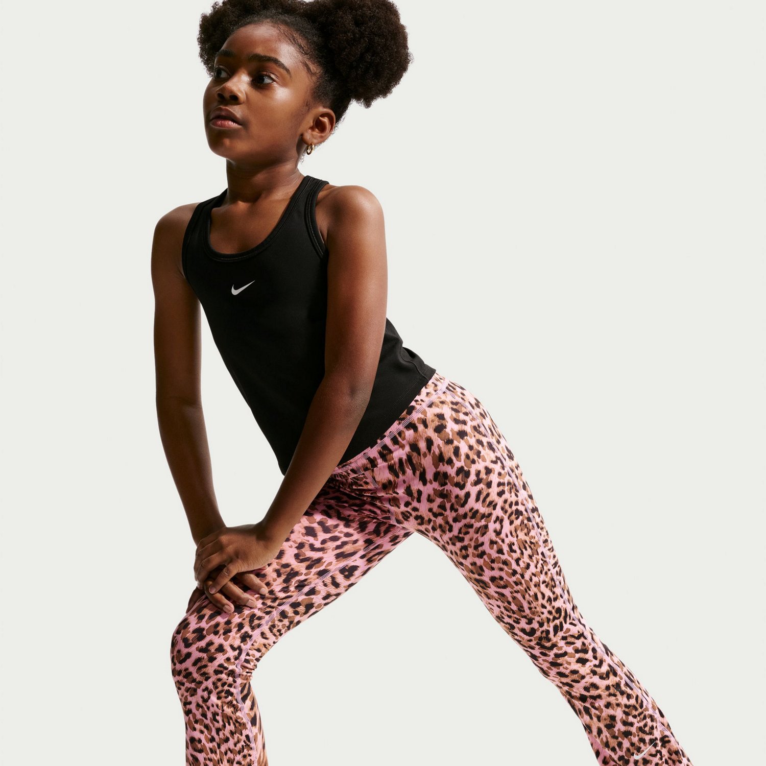 Nike Girls' One Tight Flare All Over Print Leggings - view number 3