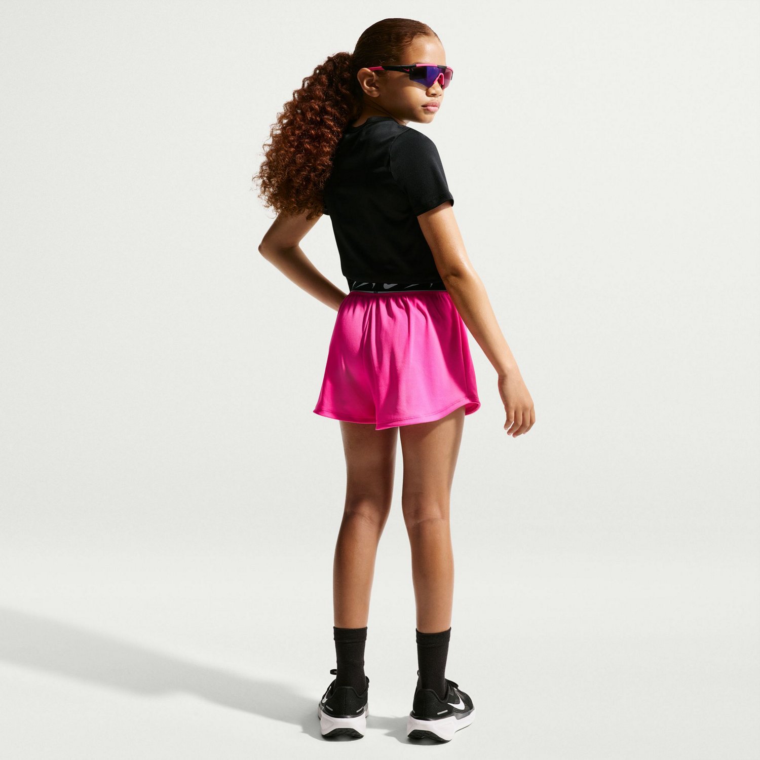 Nike Girls' Dri-FIT Dash Mid-Rise Running Shorts - view number 2