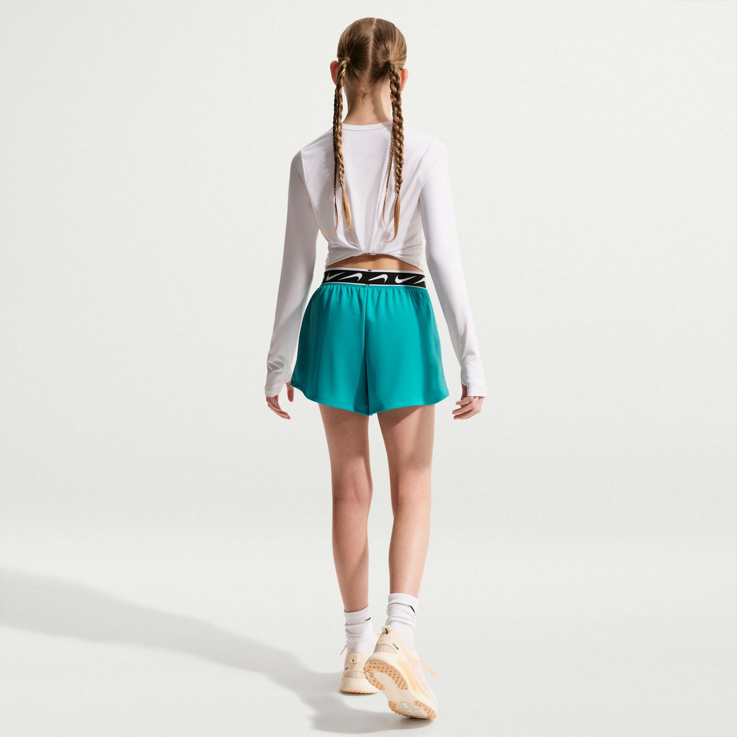 Nike Girls' Dri-FIT Dash Mid-Rise Running Shorts - view number 2
