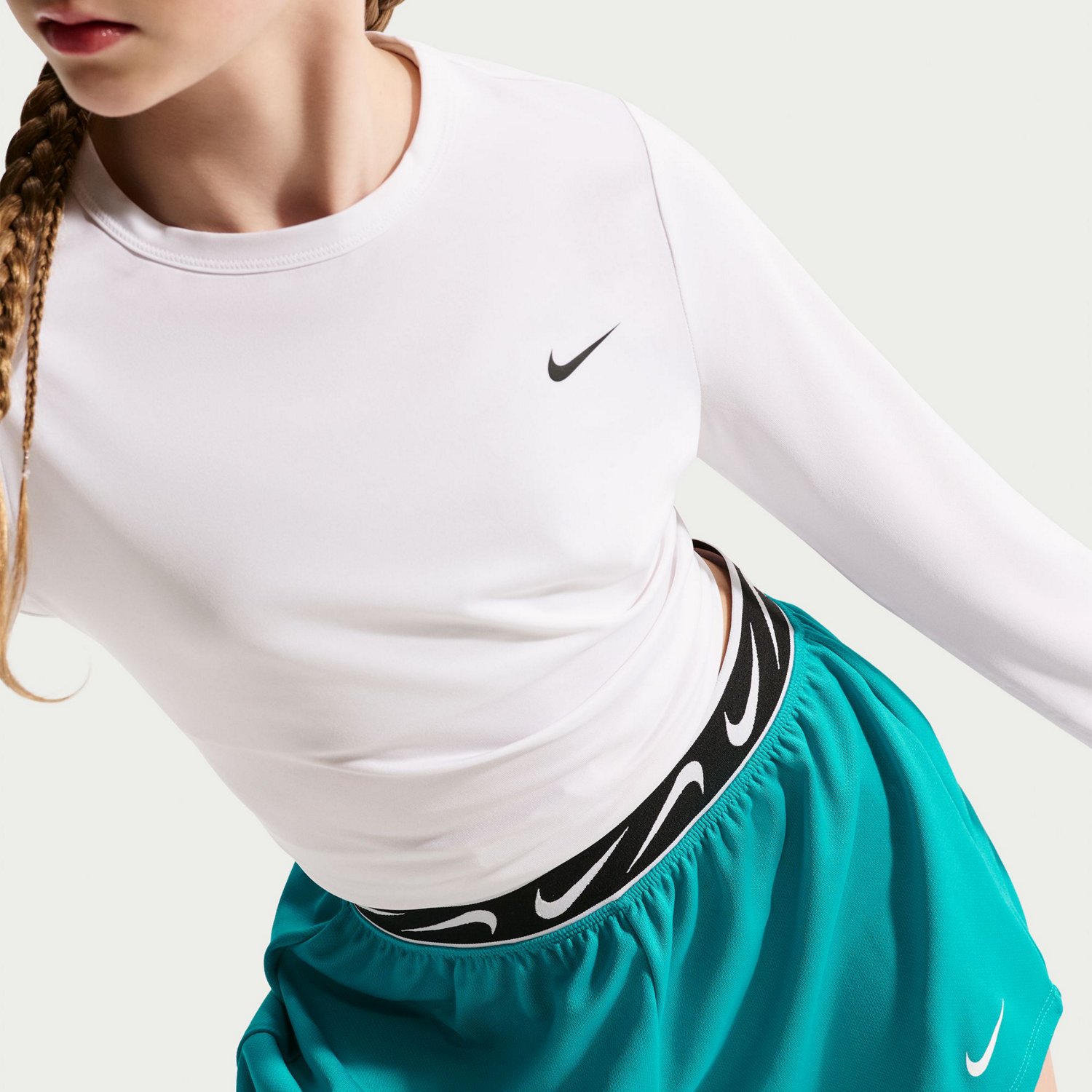 Nike Girls' Dri-FIT Dash Mid-Rise Running Shorts - view number 5
