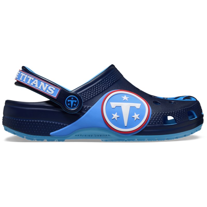 Youth Crocs  Navy Tennessee Titans Classic Clog
