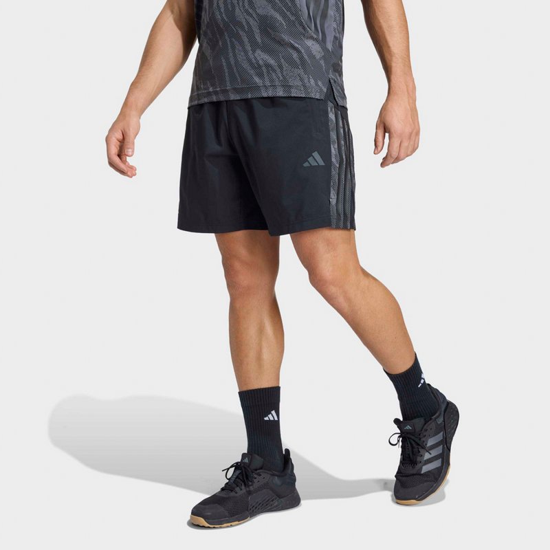 adidas Men's Tech Essentials Workout Shorts 7" - Gray Six