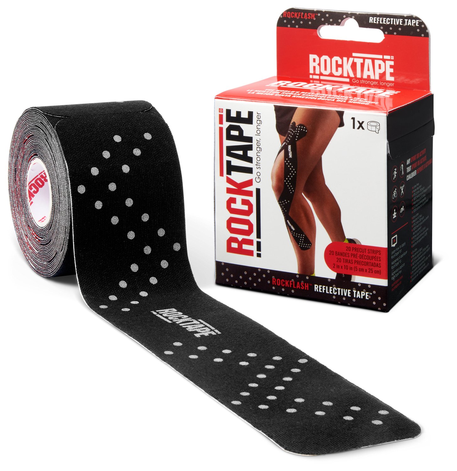RockTape Go Reflective Kinesiology Tape