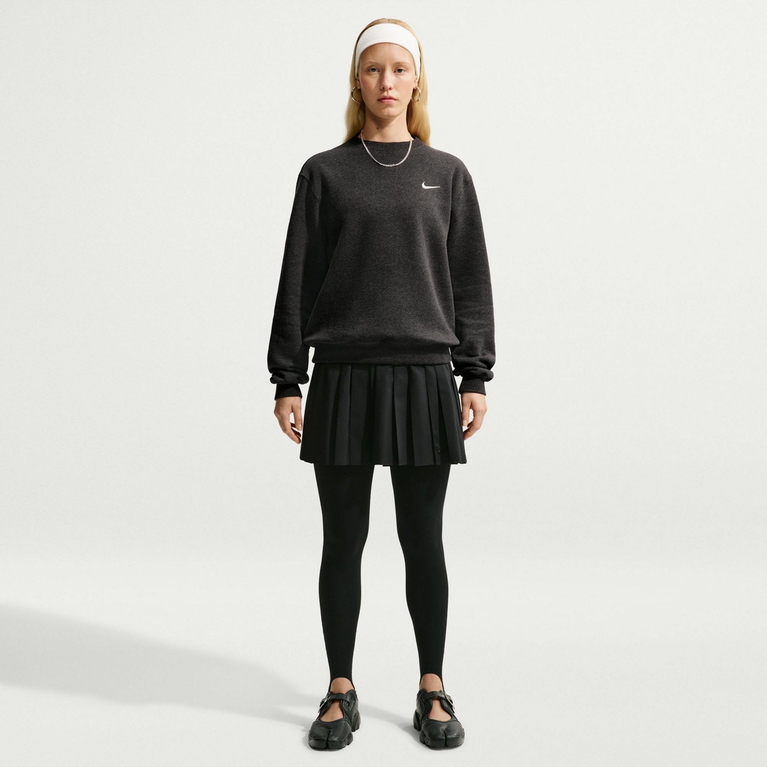 Nike Women's Studio Fleece Mid Weight Crew Sweatshirt