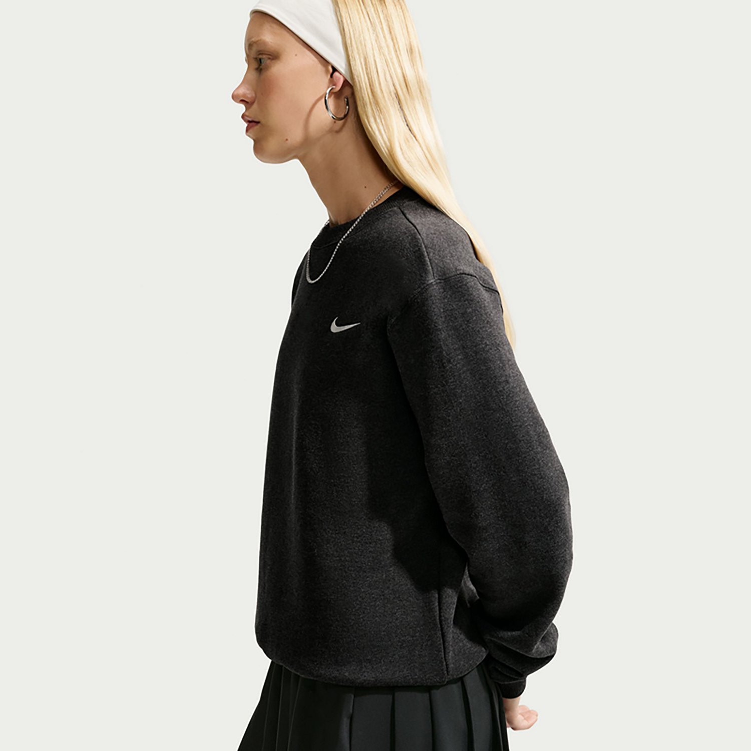 Nike Women's Studio Fleece Mid Weight Crew Sweatshirt - view number 3