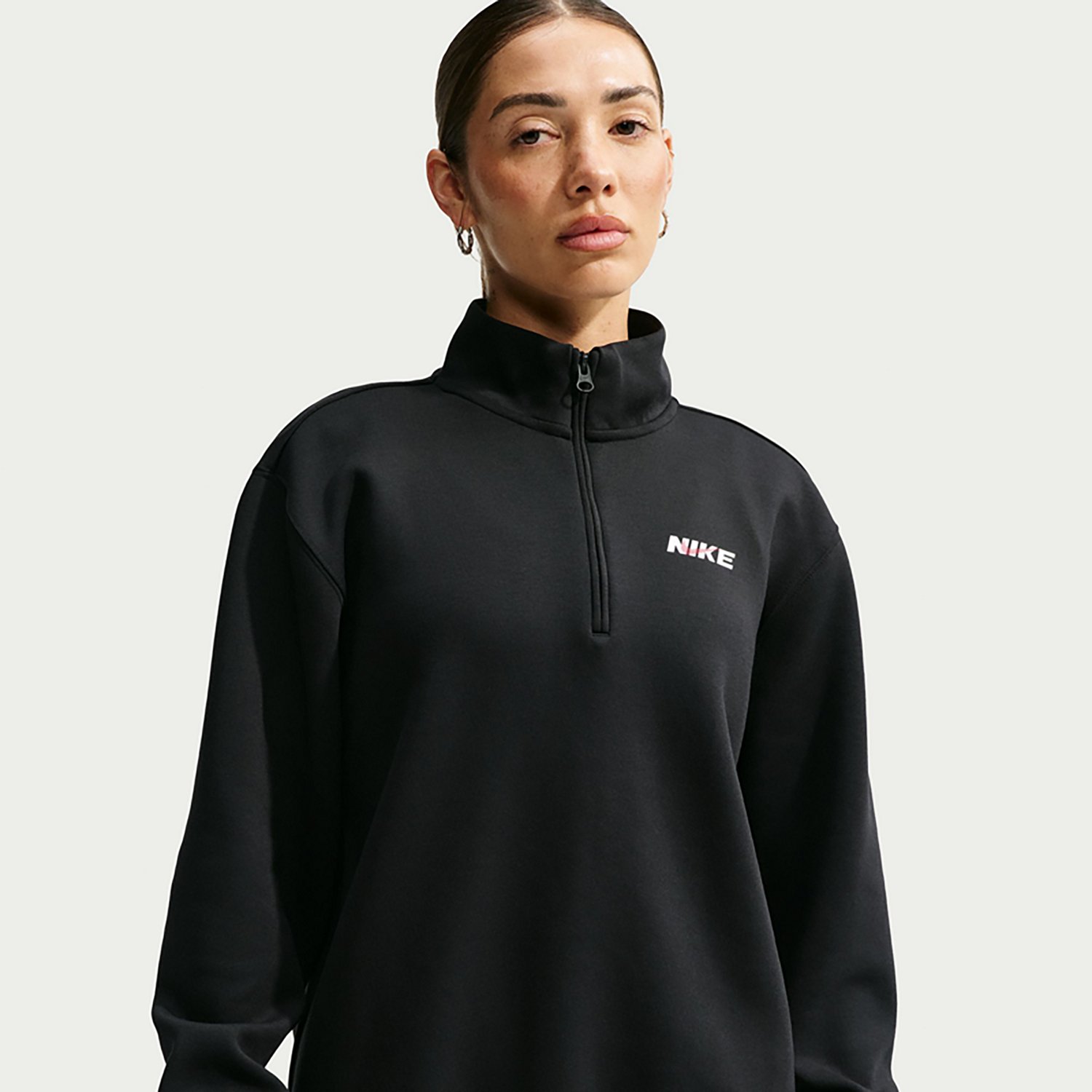 Nike Women's Dri-FIT Studio Fleece Sport Quarter-Zip Pullover - view number 3