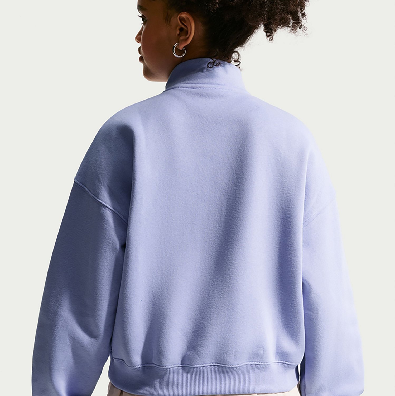 Nike Girls' Sportswear Studio Fleece Oversized Quarter-Zip Top - view number 4