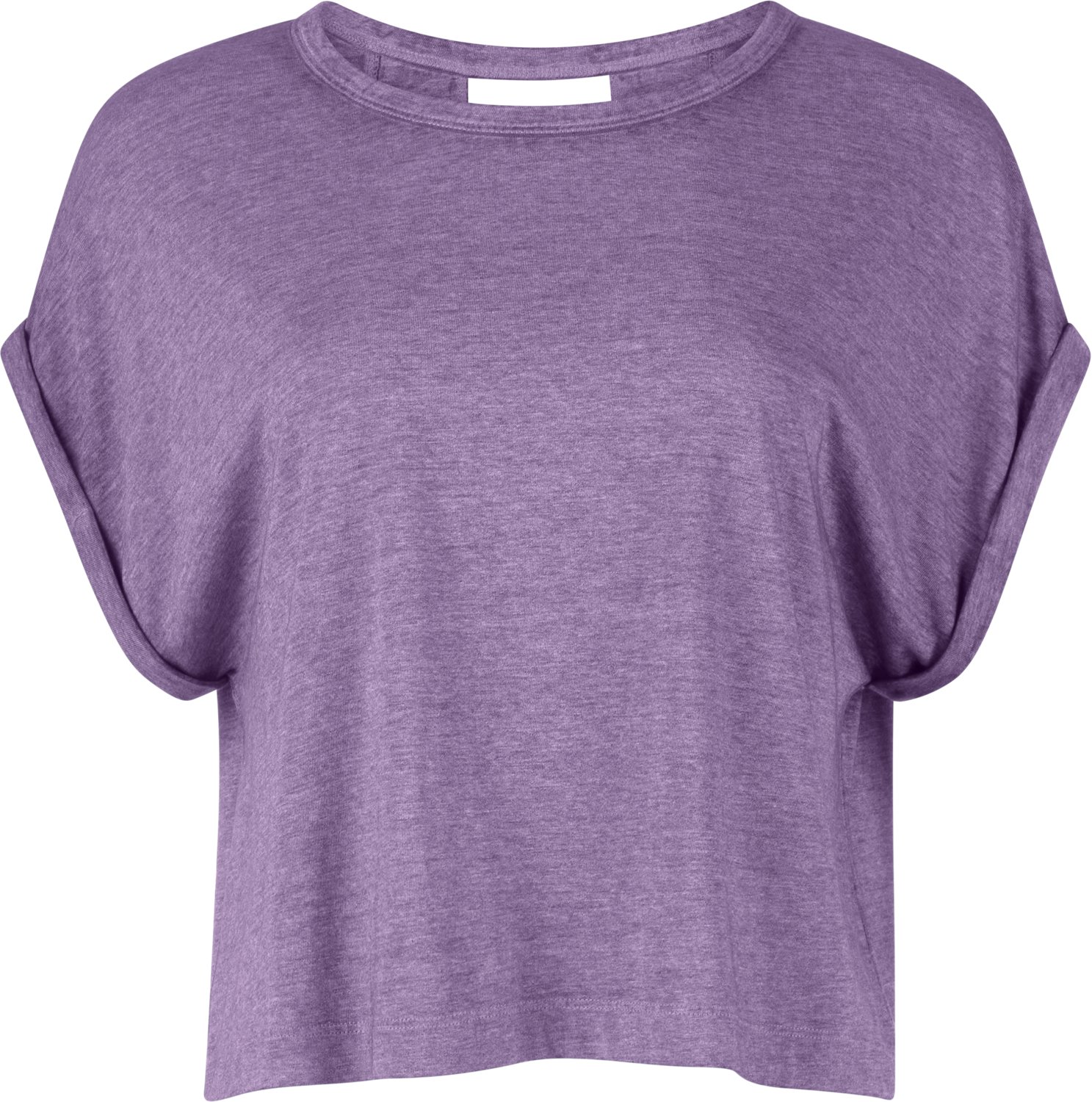BCG Women's Keyhole Burnout Cropped Short Sleeve T-shirt