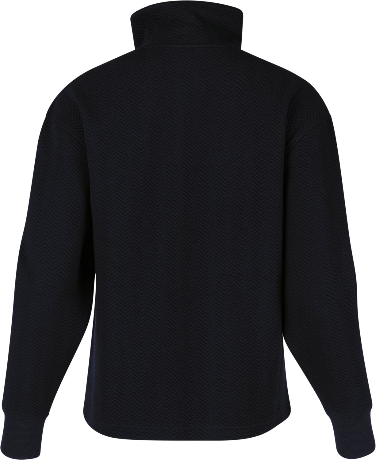 BCG Women's Chevron Quilted Quarter Zip Long Sleeve Top