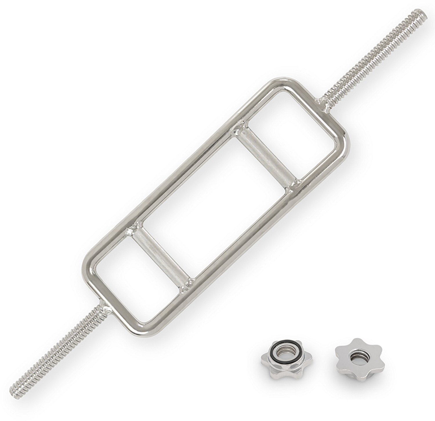 Sunny Health & Fitness 34" Olympic Tricep Bar with Ring Collars
