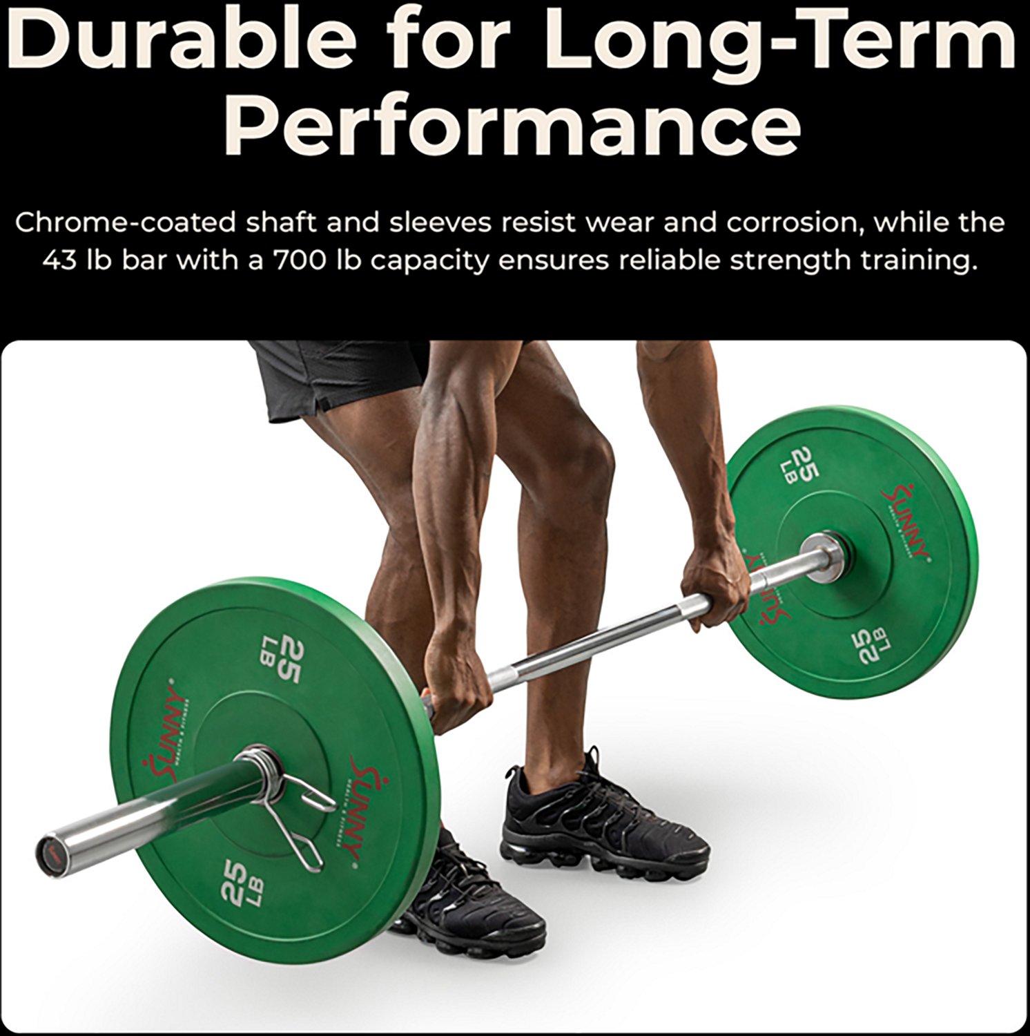Sunny Health & Fitness 86 in. Olympic Barbell