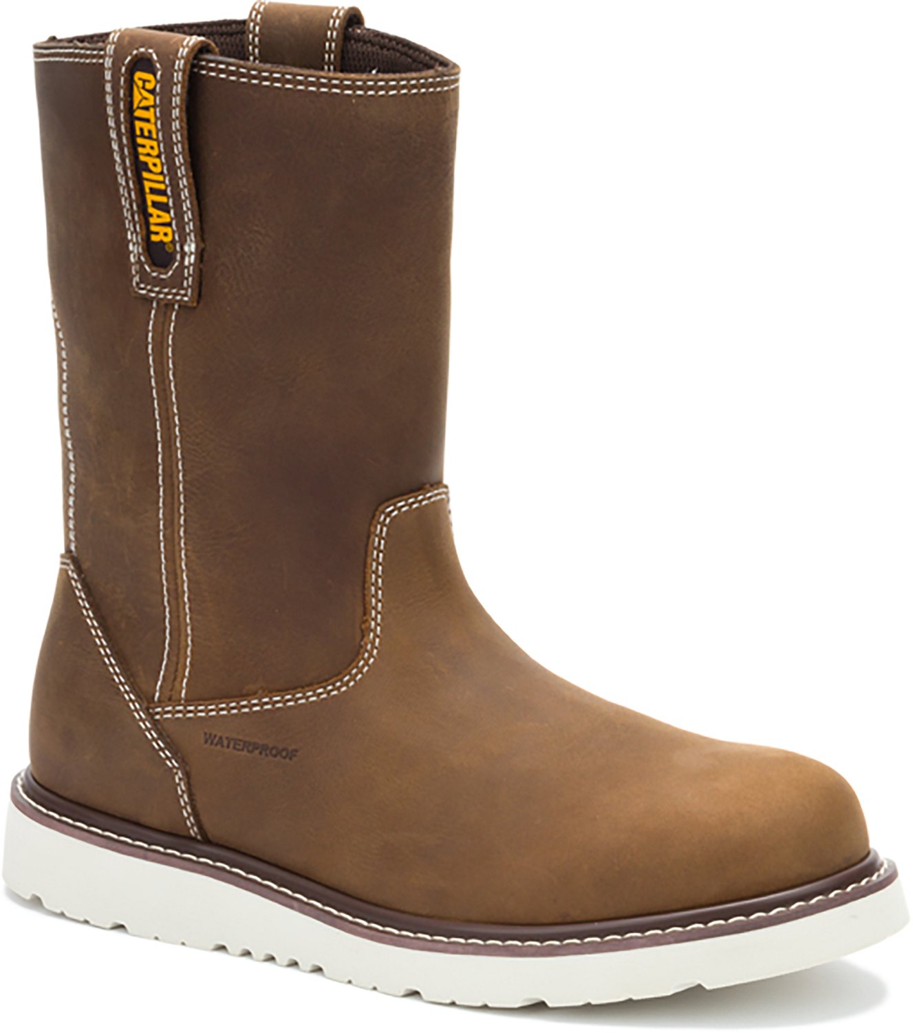CAT Men's Reclaimer Wedge Waterproof Safety Toe Wellington Work Boots