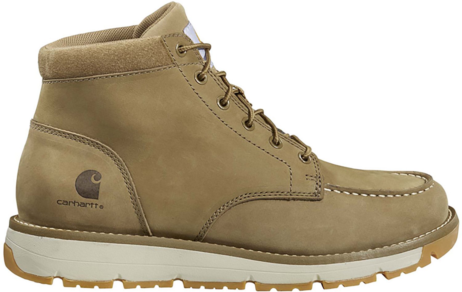 Carhartt Men's Millbrook Moc Toe Leather Wedge Work Boots