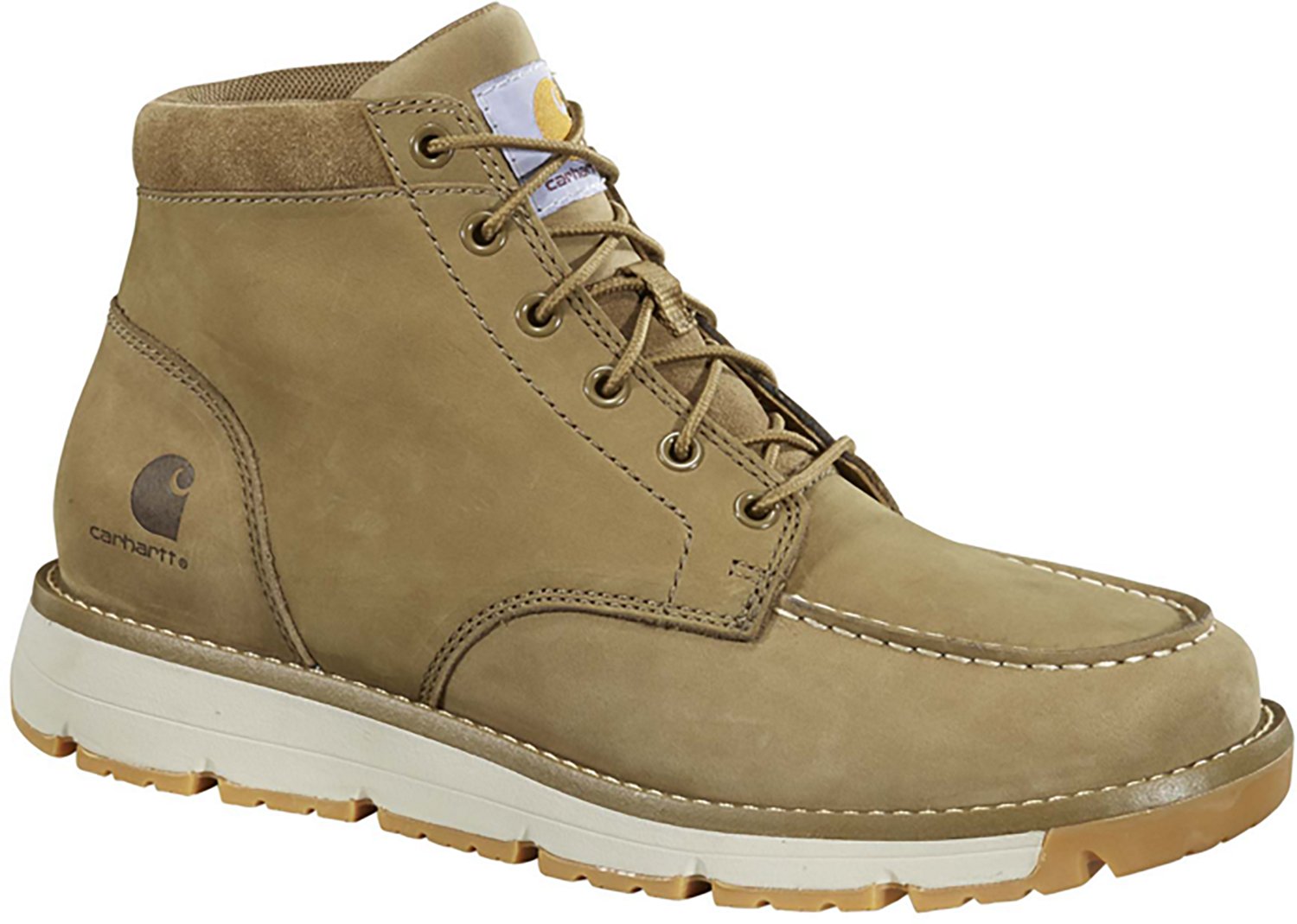 Carhartt Men's Millbrook Moc Toe Leather Wedge Work Boots