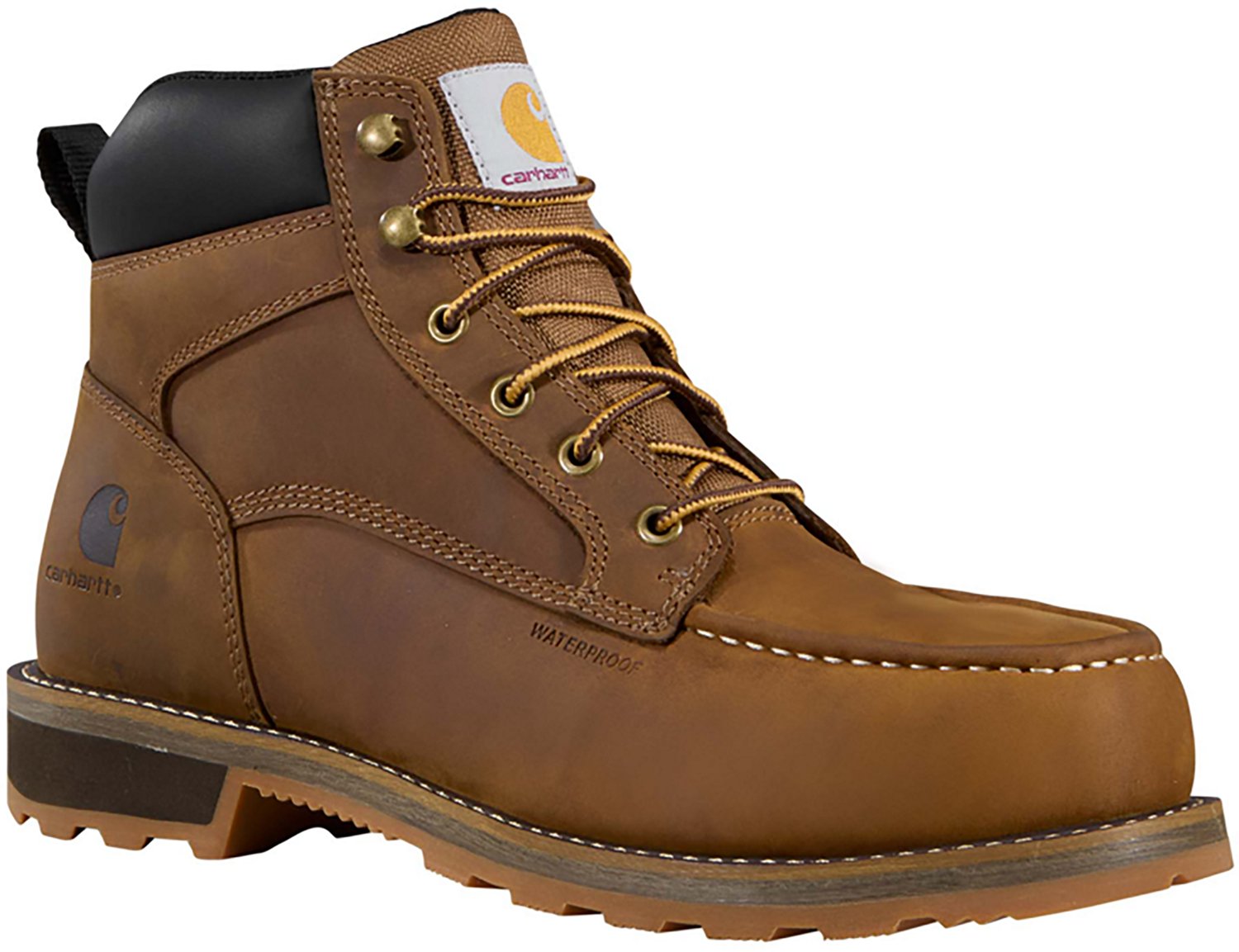 Carhartt Men's Grafton 6 in Waterproof Steel Moc Toe Boots - view number 3