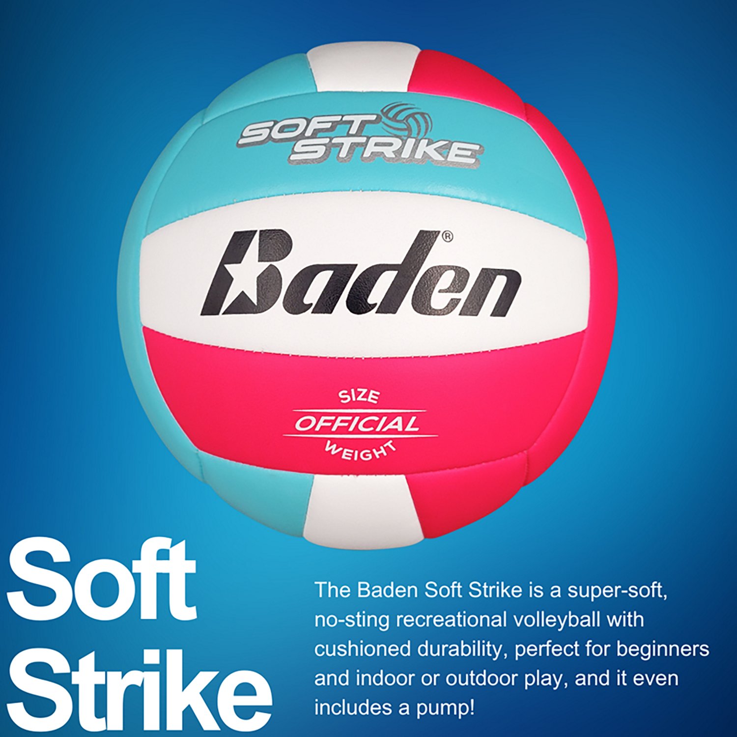 Baden Soft Strike Cushioned Synthetic Leather Volleyball