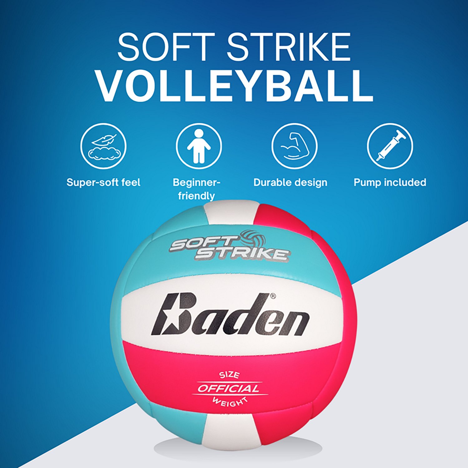 Baden Soft Strike Cushioned Synthetic Leather Volleyball