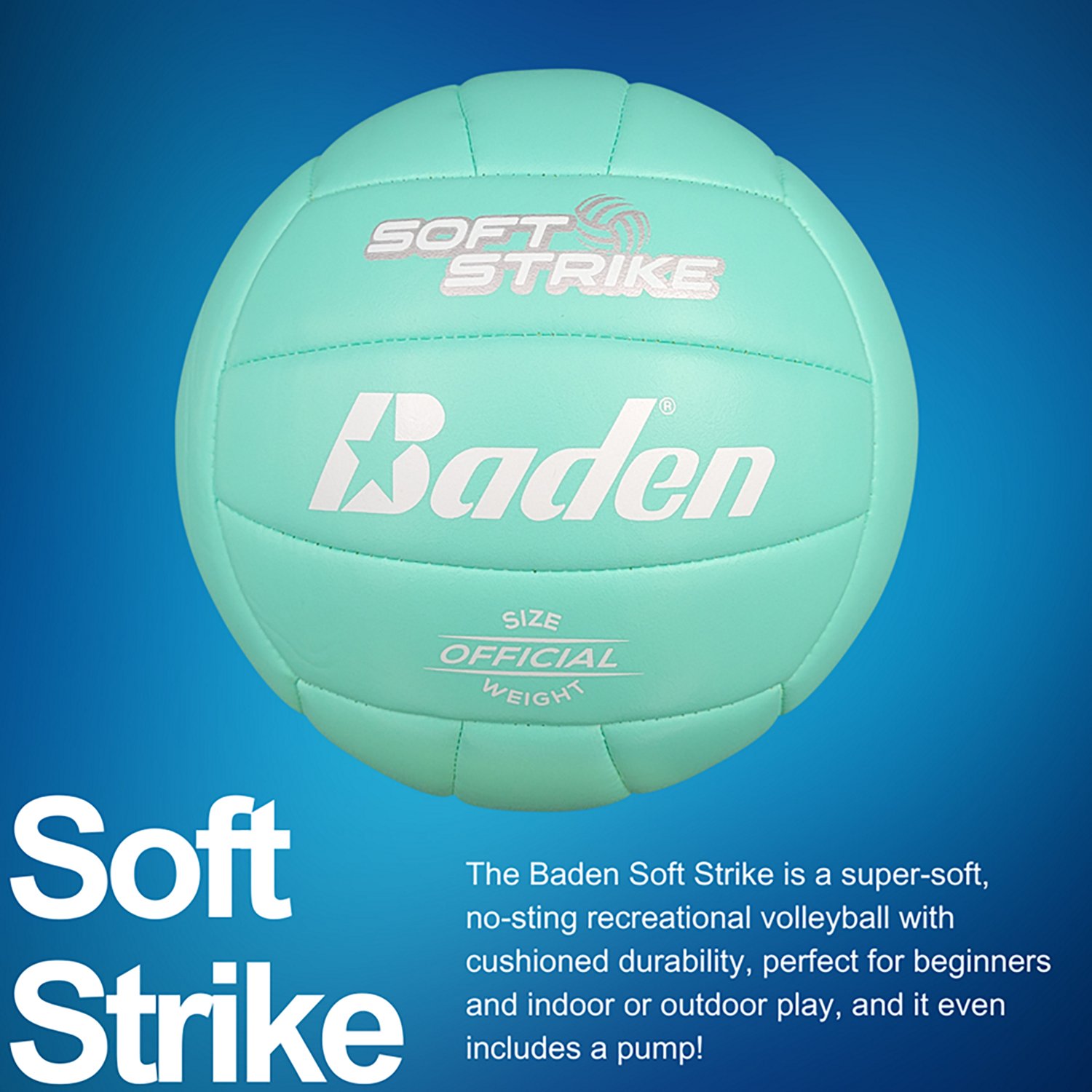 Baden Soft Strike Cushioned Synthetic Leather Volleyball - view number 3