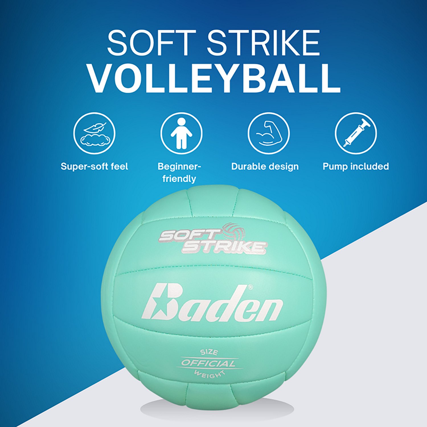 Baden Soft Strike Cushioned Synthetic Leather Volleyball - view number 4