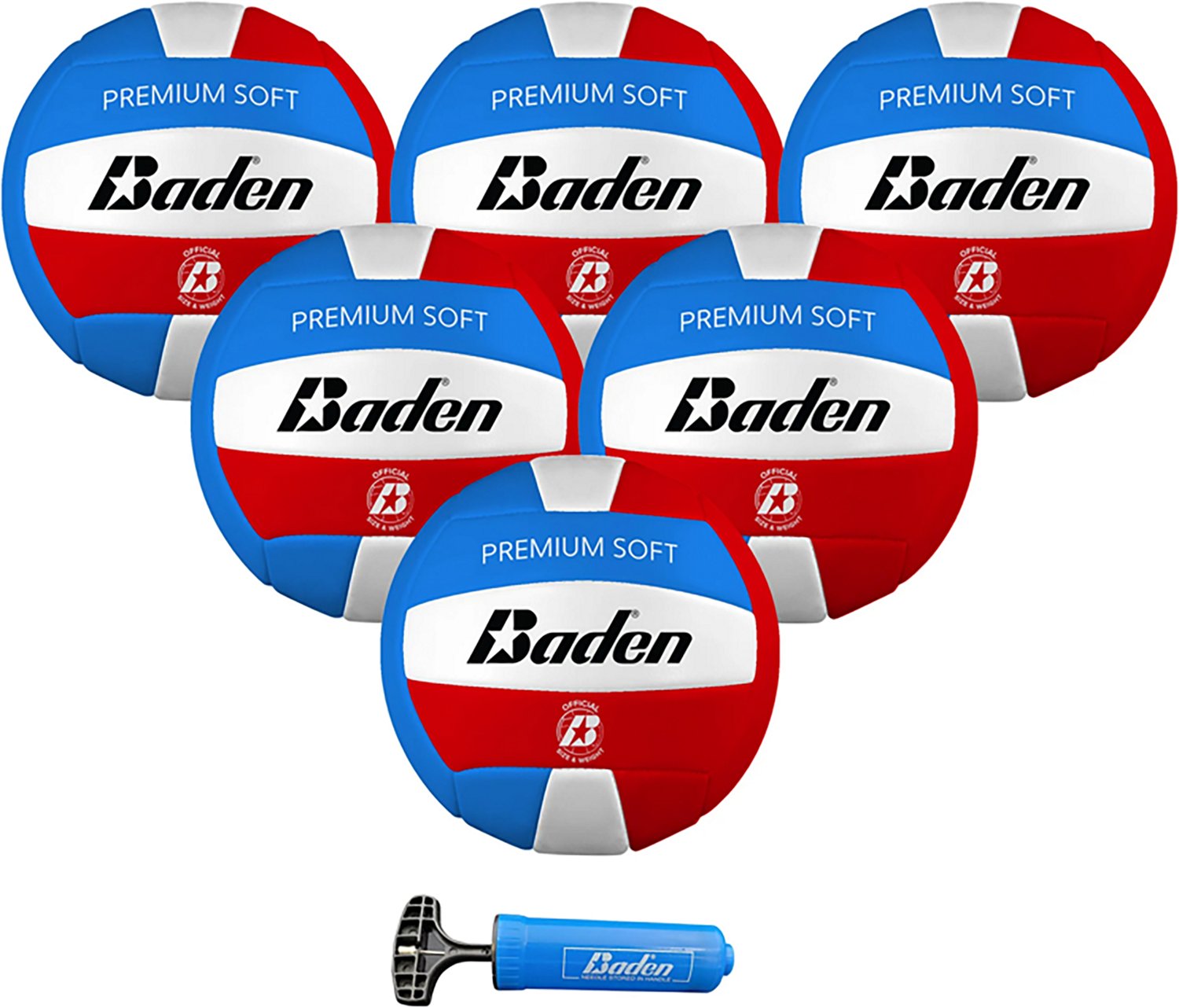 Baden Premium Soft Volleyball 6-Pack