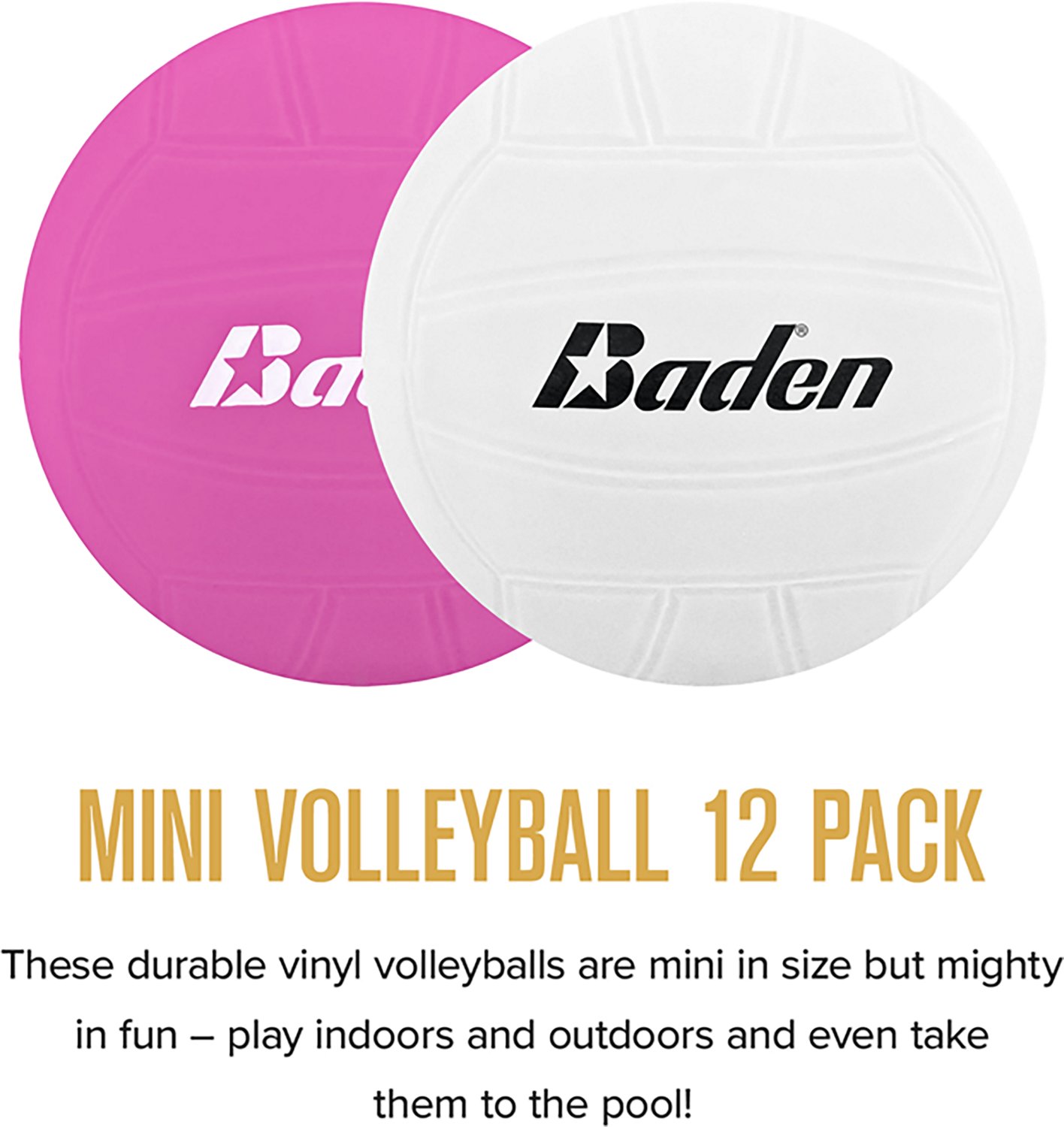 Baden Mini Vinyl Volleyball 4in. 12-Pack - view number 4
