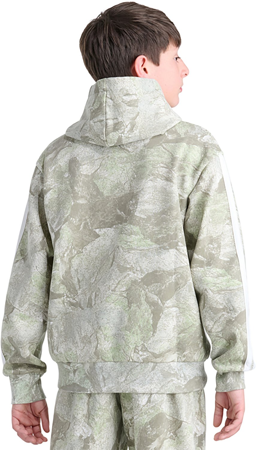 adidas Boys' All Over Print 3-Stripe Rock Camo Hoodie - view number 2