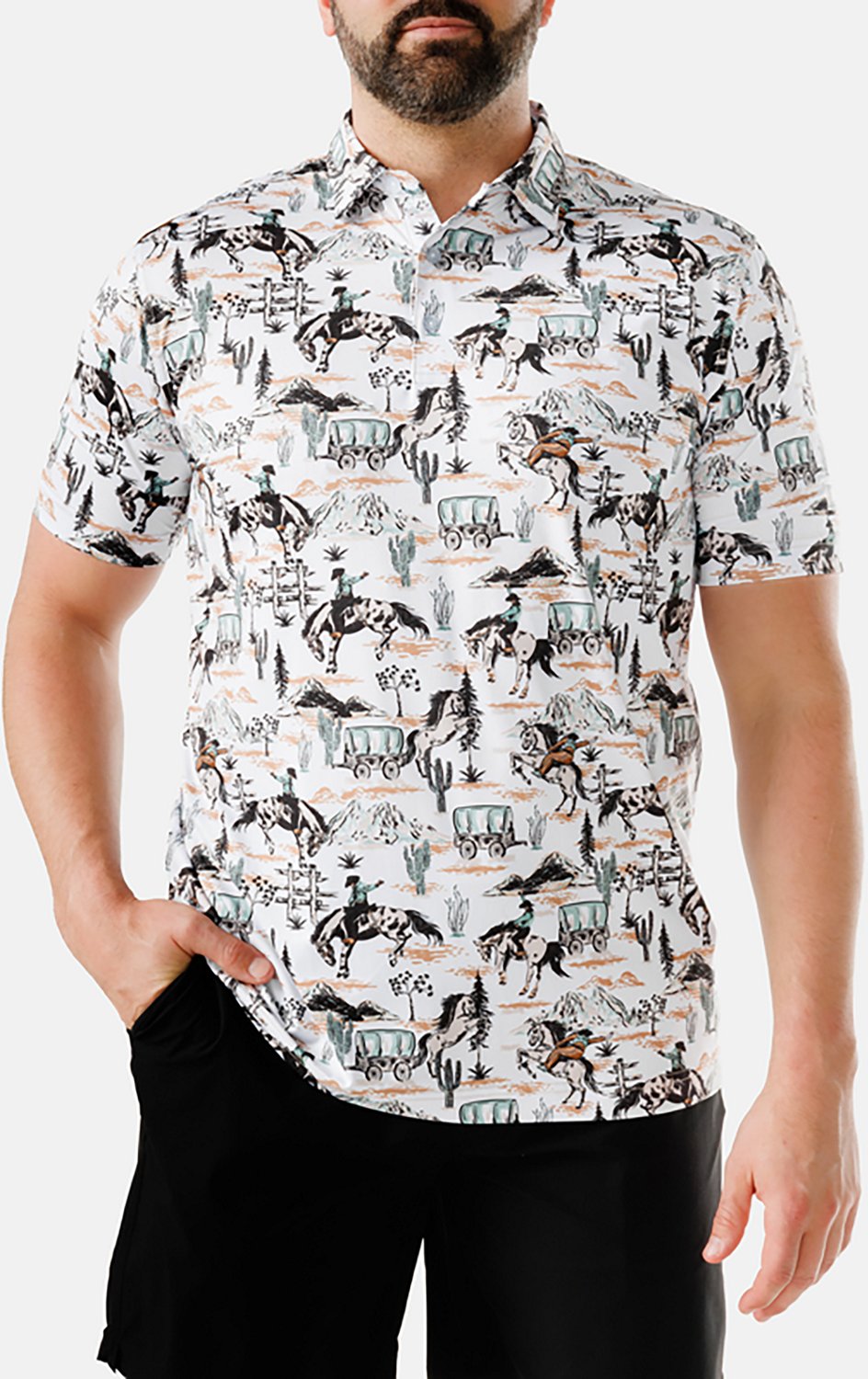 Waggle Men's Rough Rider Polo Shirt