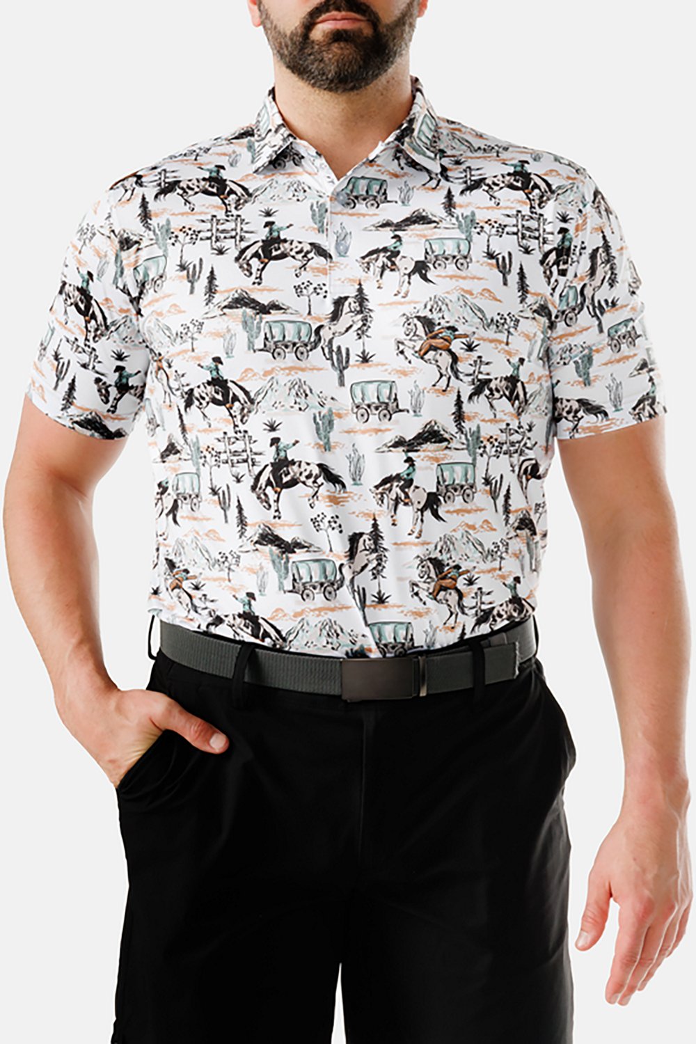 Waggle Men's Rough Rider Polo Shirt