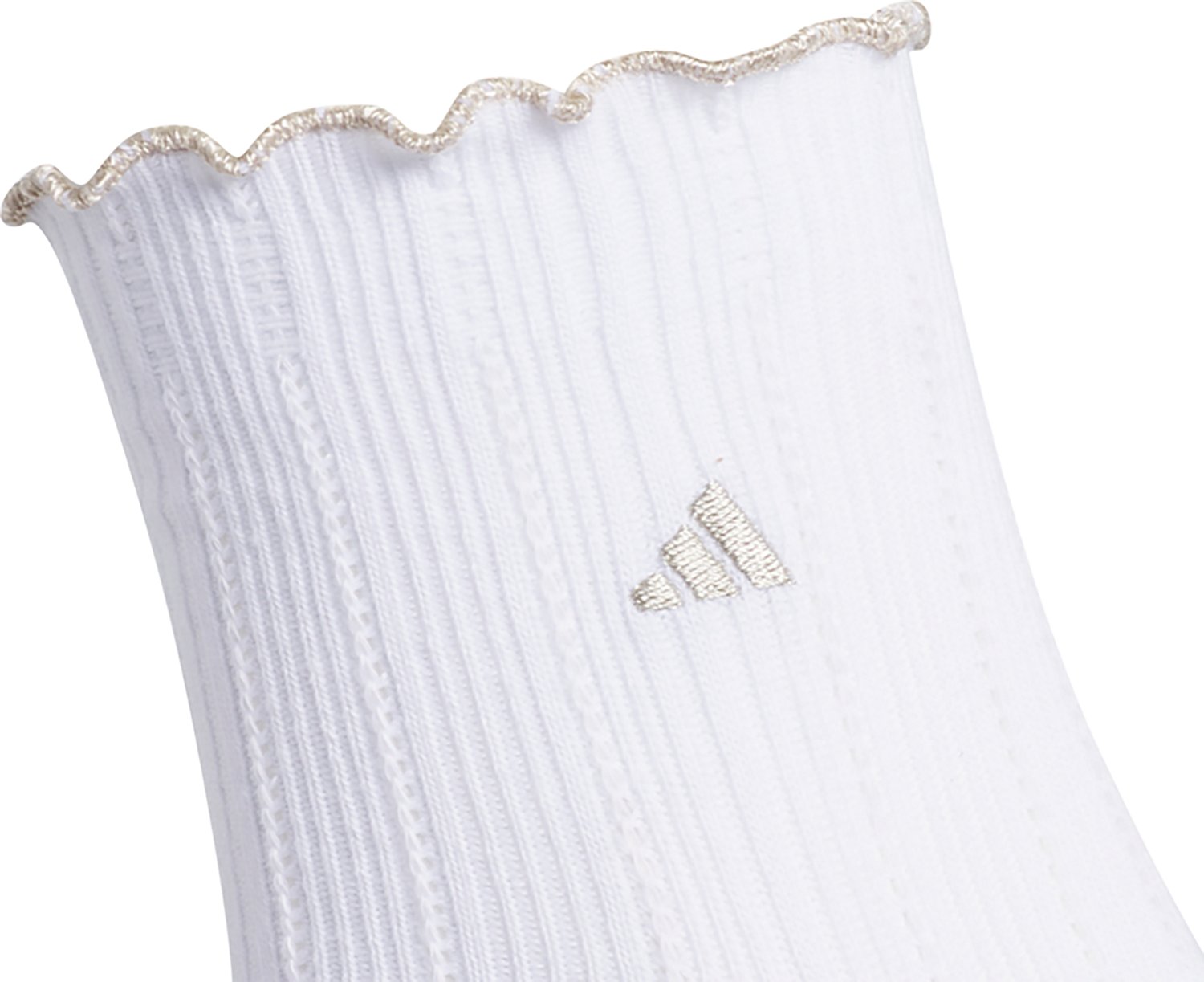 adidas Women's Performance Ruffle Quarter Socks 3-Pack - view number 3