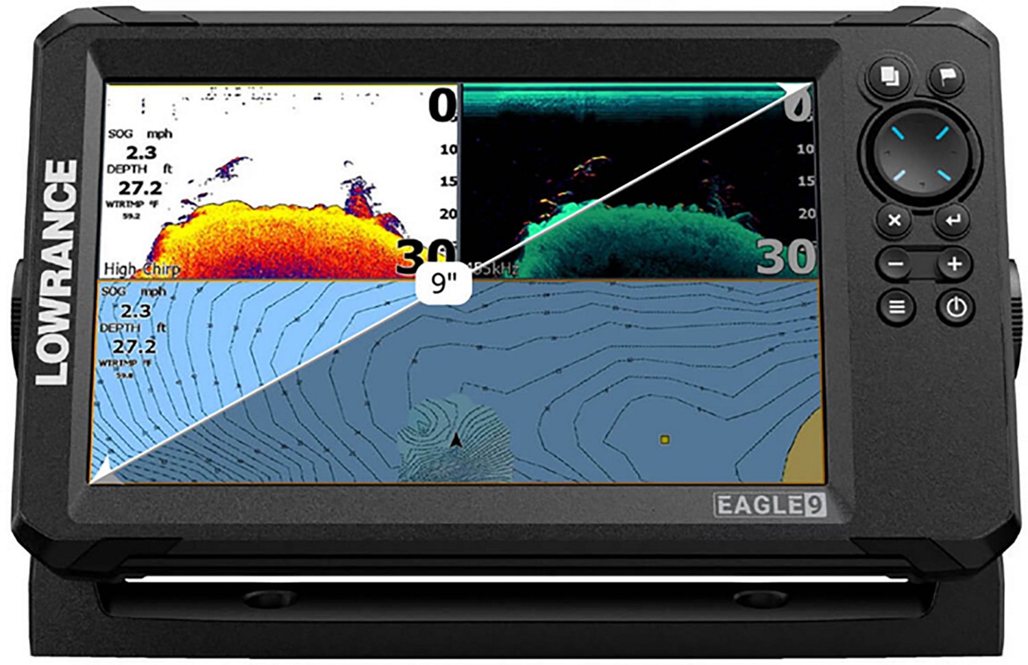 Lowrance Eagle Tripleshot 9 Fish Finder and Chartplotter - view number 8