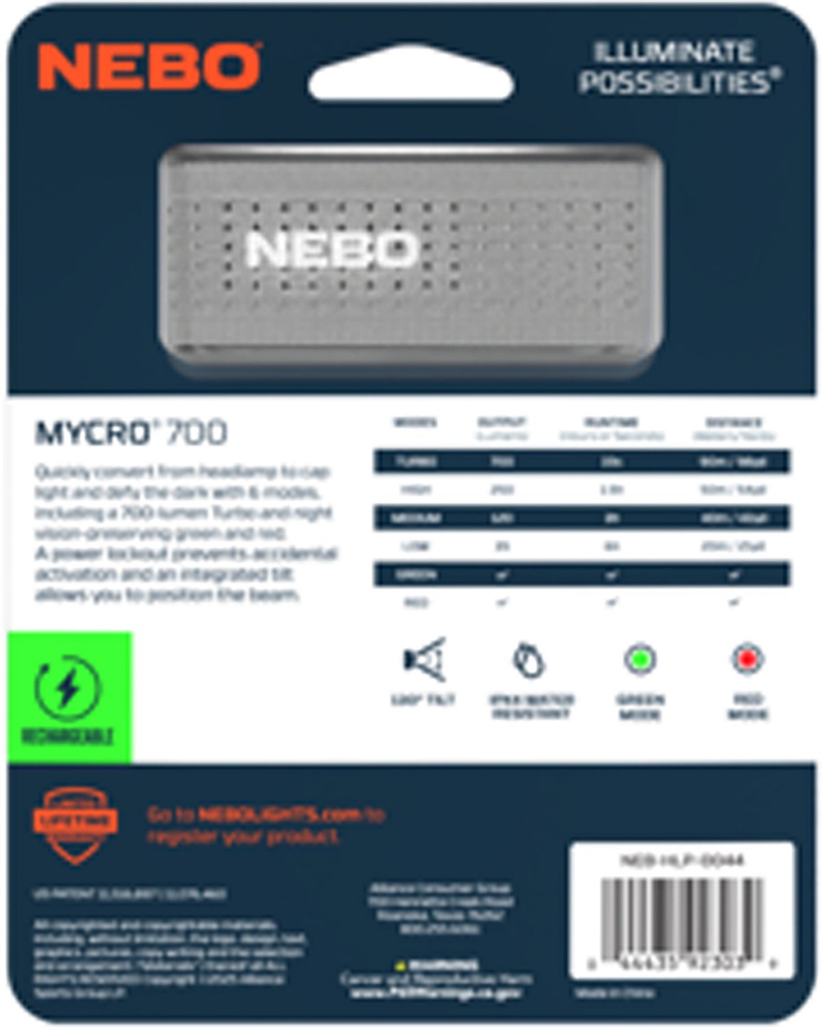 NEBO MYCRO 700 LED Headlamp - view number 3