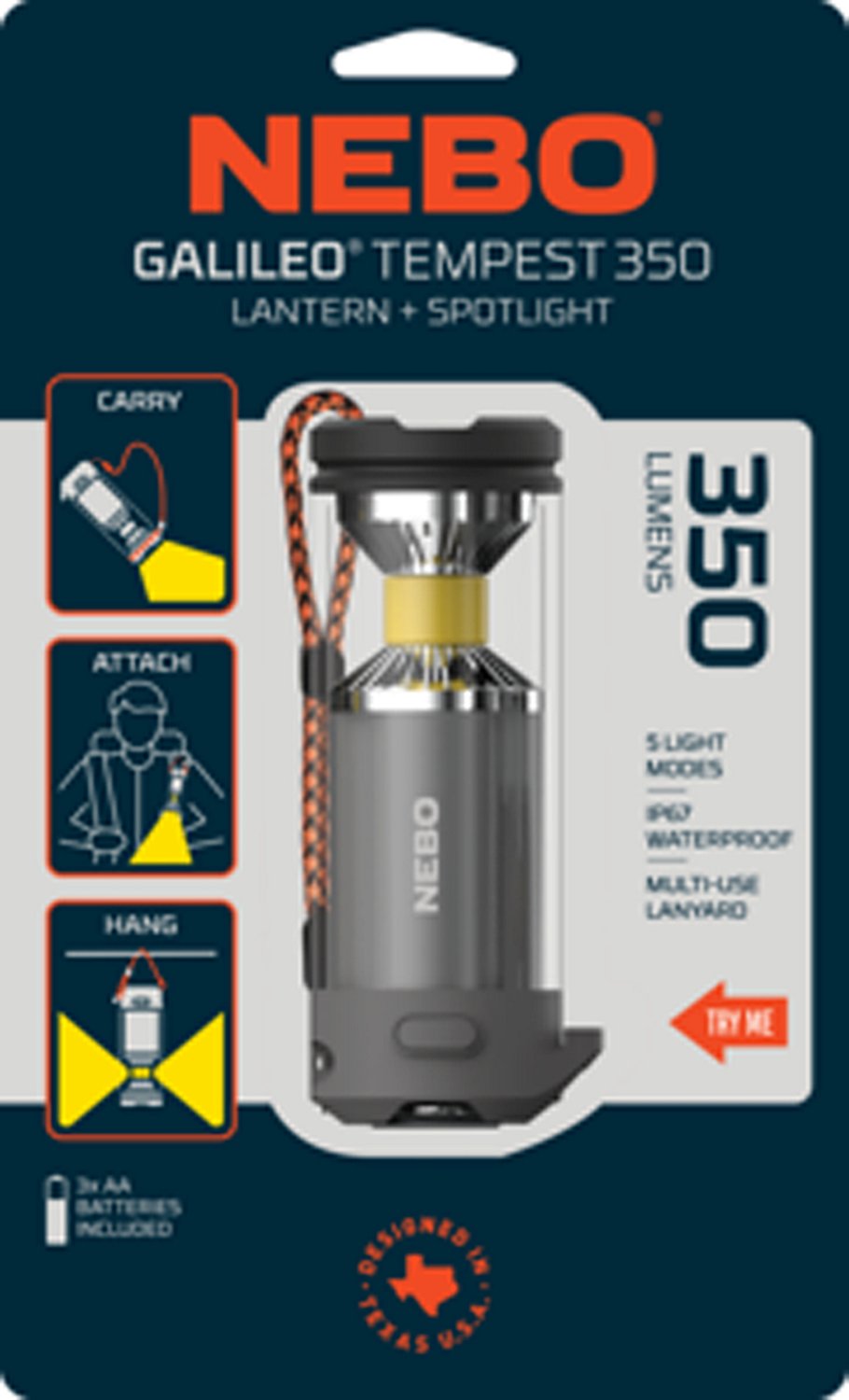 NEBO Galileo Tempest 350 LED Lantern