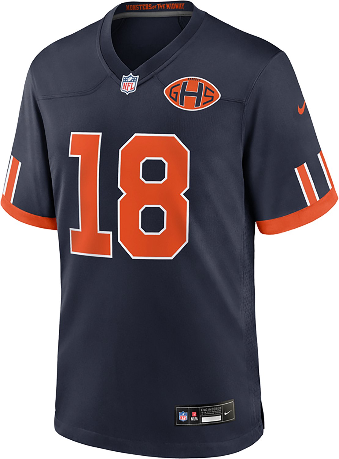 Nike Men's Chicago Bears Caleb Williams #18 Rivalries Game Jersey - view number 3