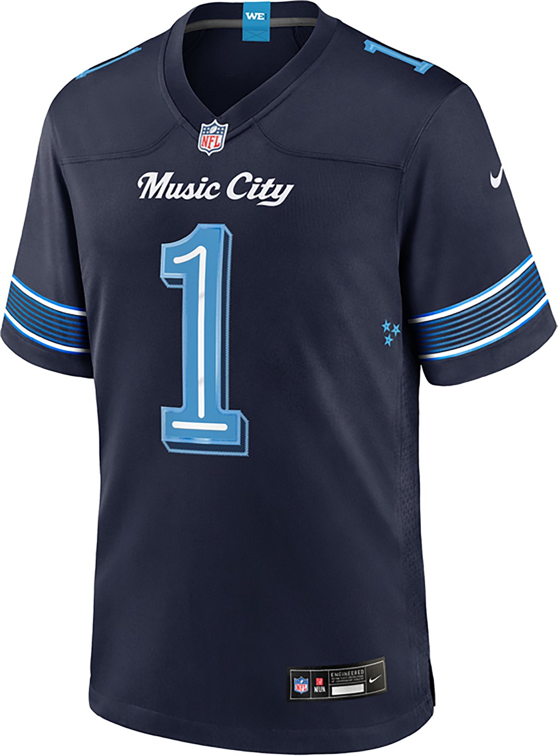Nike Men's Tennessee Titans Cam Ward #1 Rivalries Game Jersey - view number 3