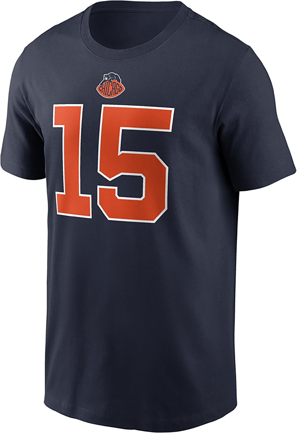 Nike Men's Chicago Bears Rome Odunze #15 Rivalries Graphic T-shirt - view number 3