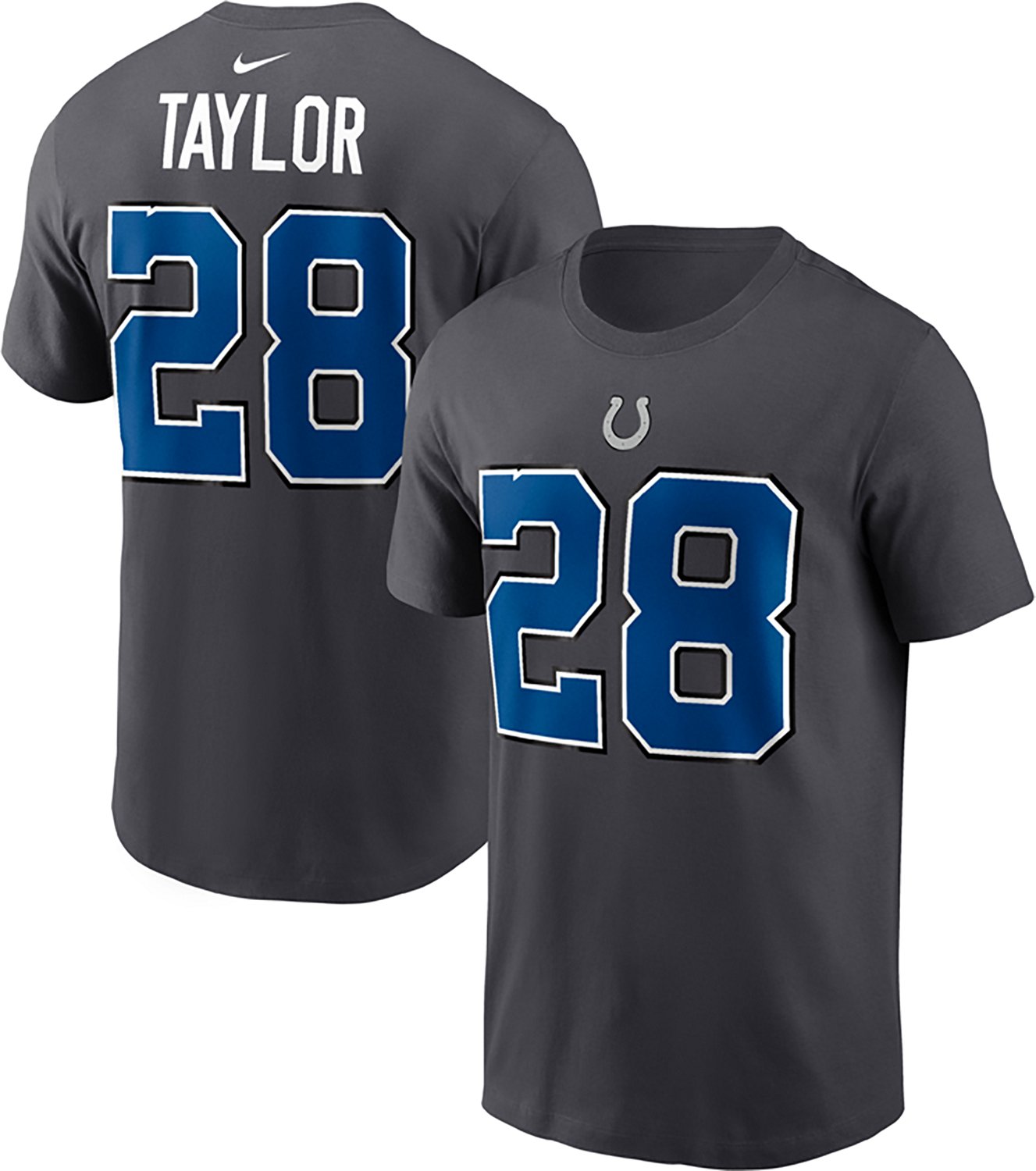 Nike Men's Indianapolis Colts Jonathan Taylor #28 Rivalries Graphic T-shirt - view number 2