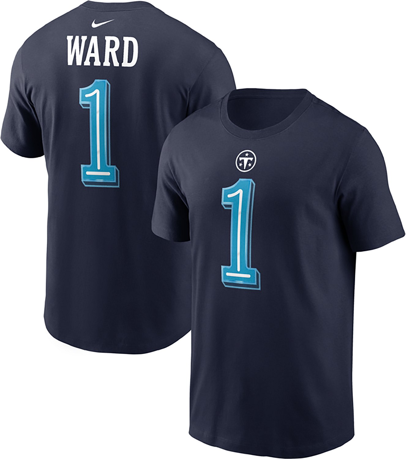 Nike Men's Tennessee Titans Cam Ward #1 Rivalries Graphic T-shirt