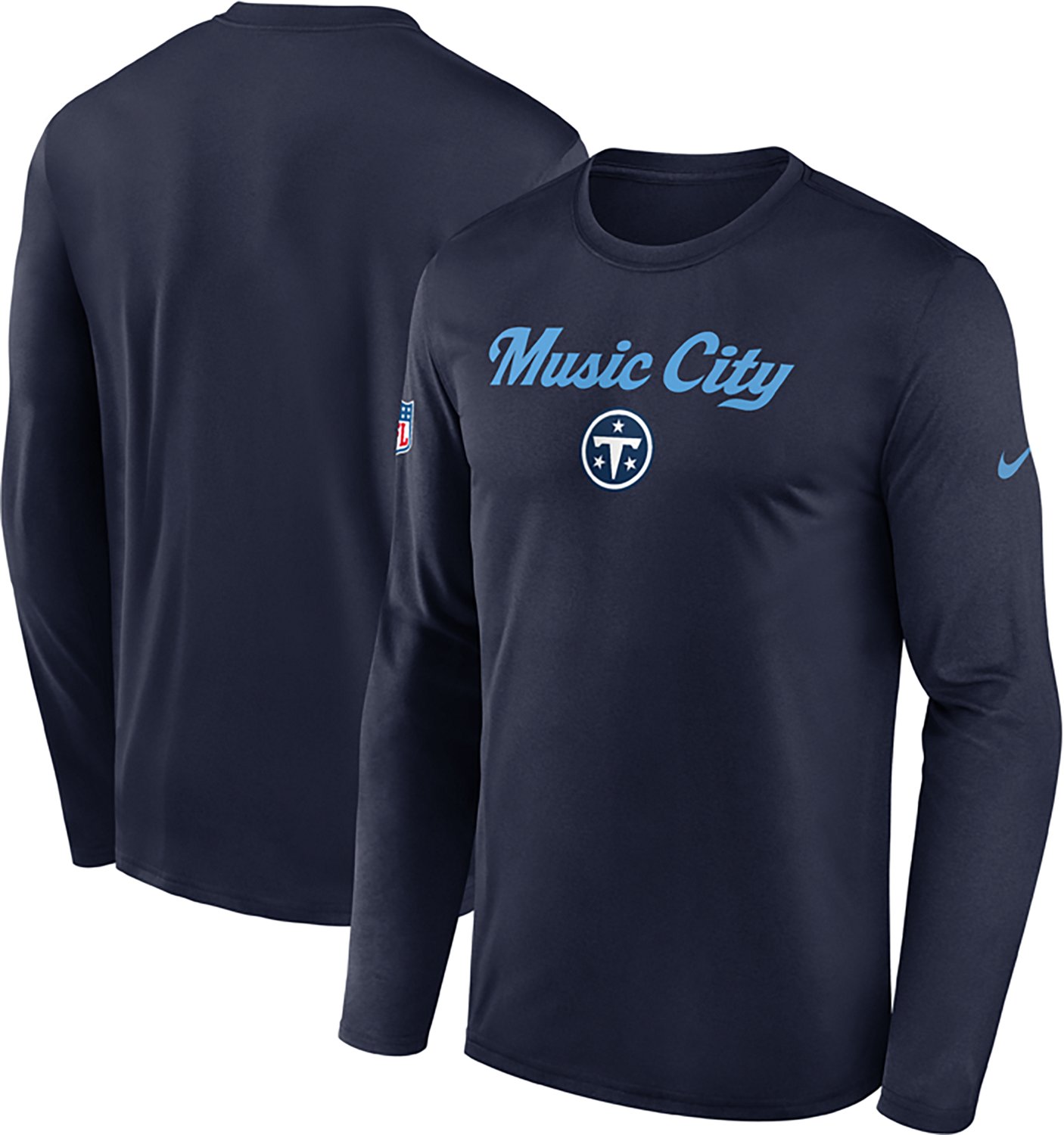 Nike Men's Tennessee Titans Rivalries Dri-FIT Small Logo Legend Graphic T-shirt