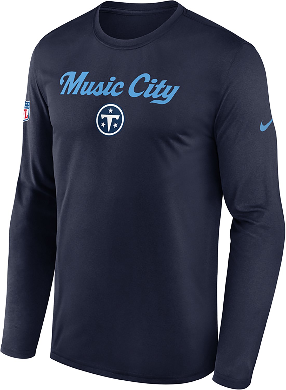 Nike Men's Tennessee Titans Rivalries Dri-FIT Small Logo Legend Graphic T-shirt - view number 2
