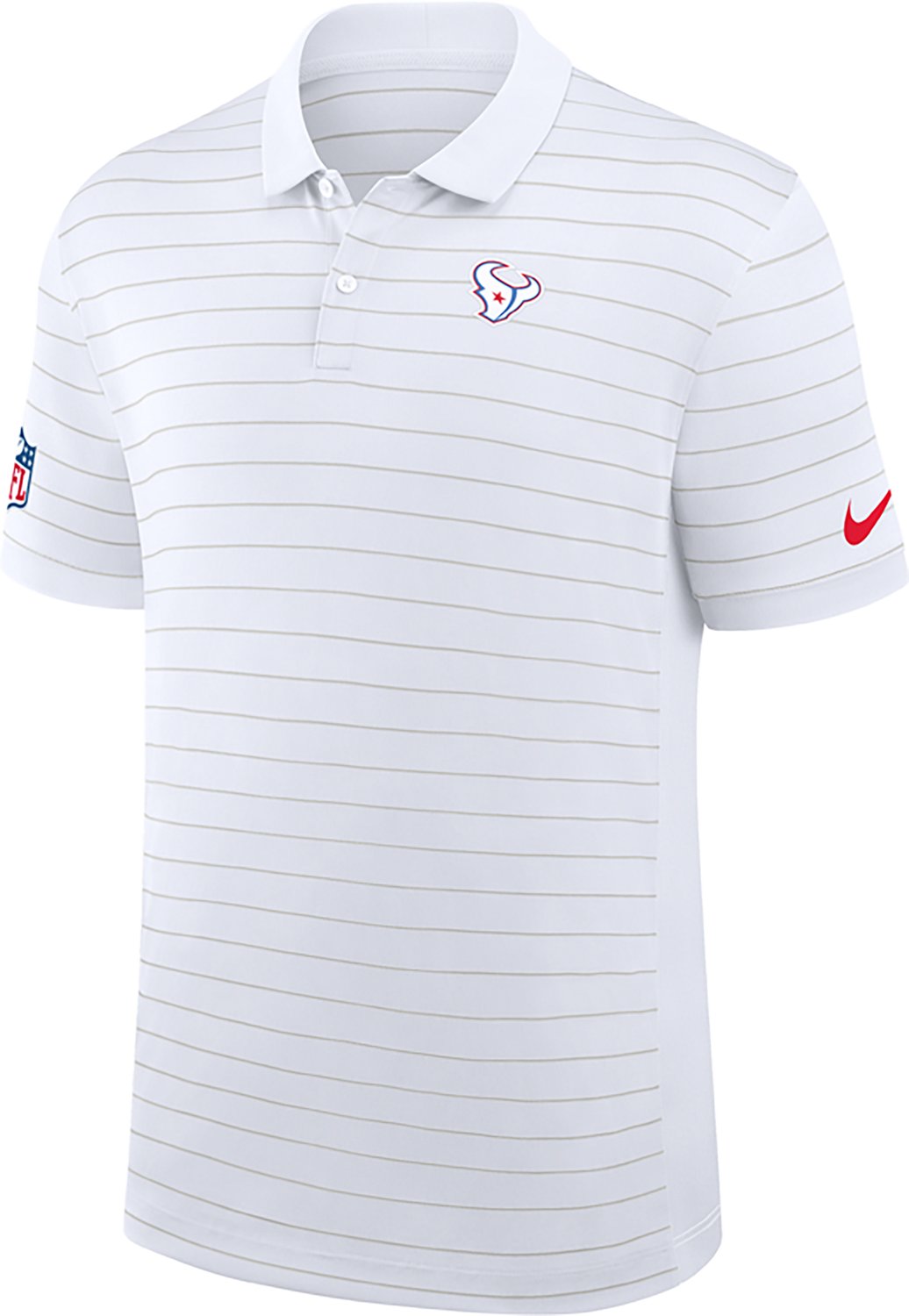 Nike Men's Houston Texans Rivalries Dri-FIT Victory Striped Polo Shirt - view number 2