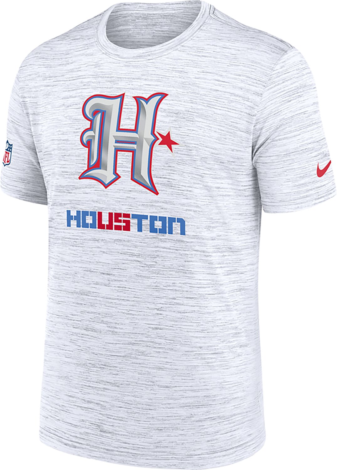 Nike Men's Houston Texans Rivalries Dri-FIT Team Issue Velocity Graphic T-shirt - view number 2