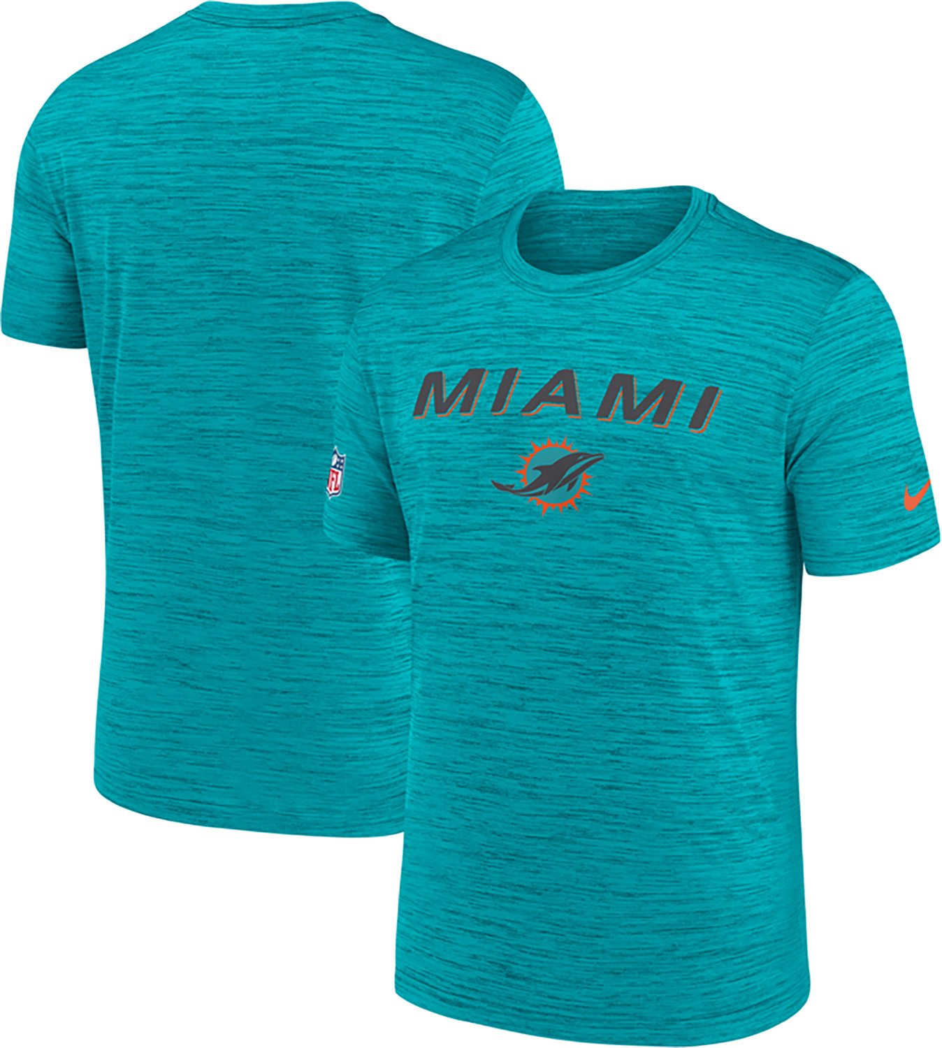 Nike Men's Miami Dolphins Rivalries Dri-FIT Team Issue Velocity Graphic T-shirt