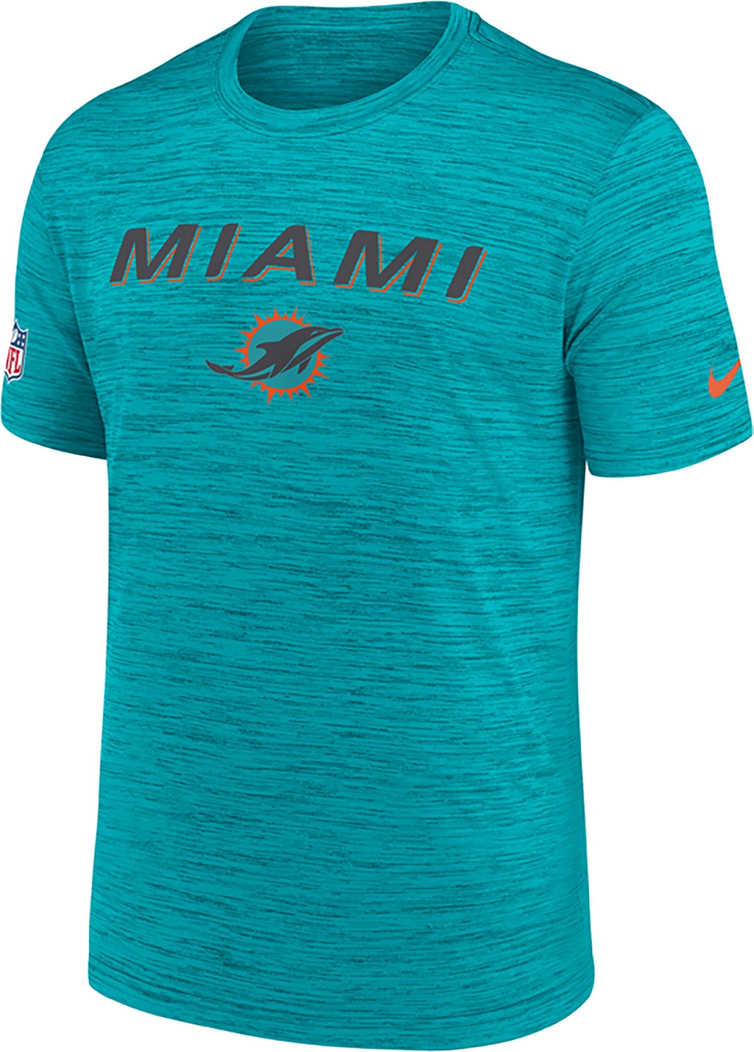 Nike Men's Miami Dolphins Rivalries Dri-FIT Team Issue Velocity Graphic T-shirt