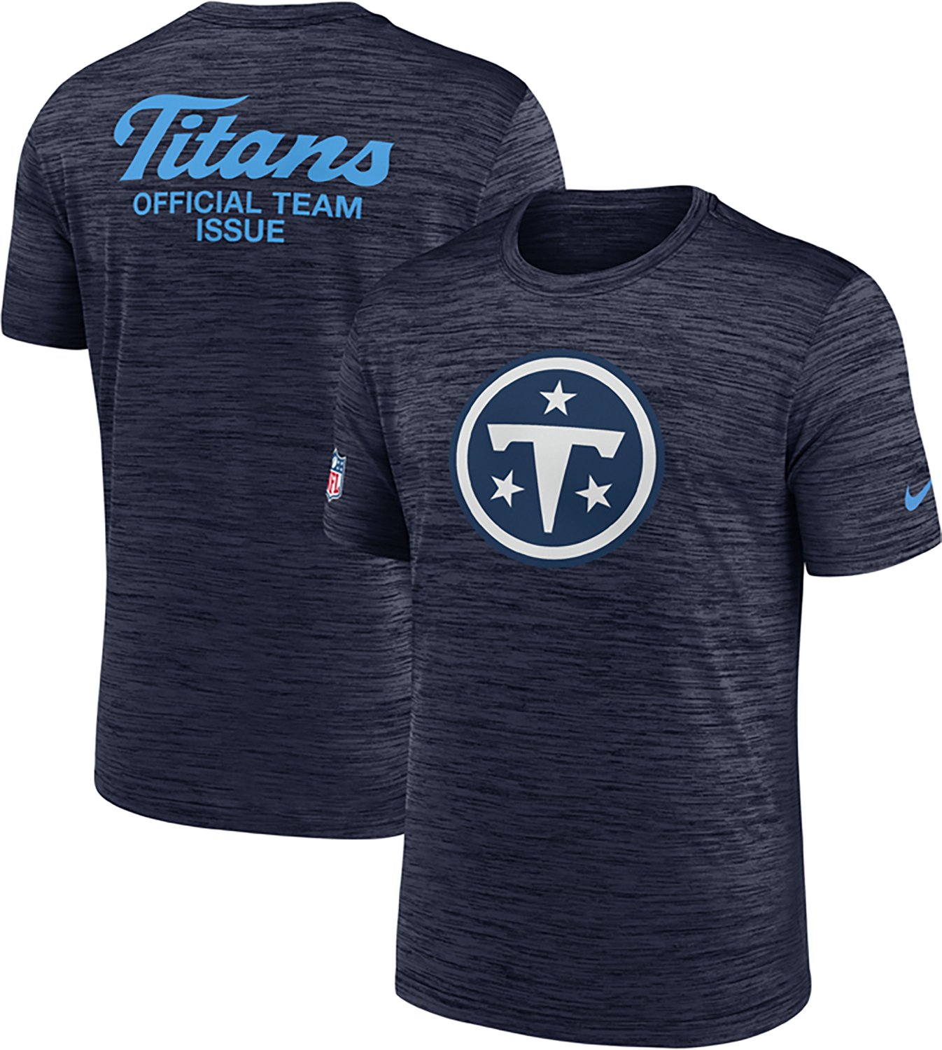 Nike Men's Tennessee Titans Rivalries Dri-FIT Team Issue Velocity Graphic T-shirt